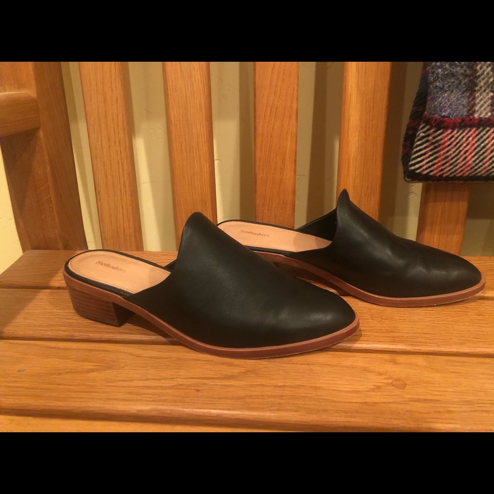 Black Soludo Mules